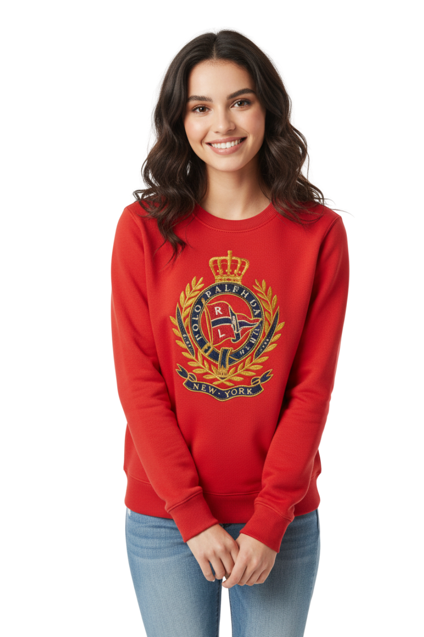 Ralph Lauren Embroidered Sweatshirt/ #00135