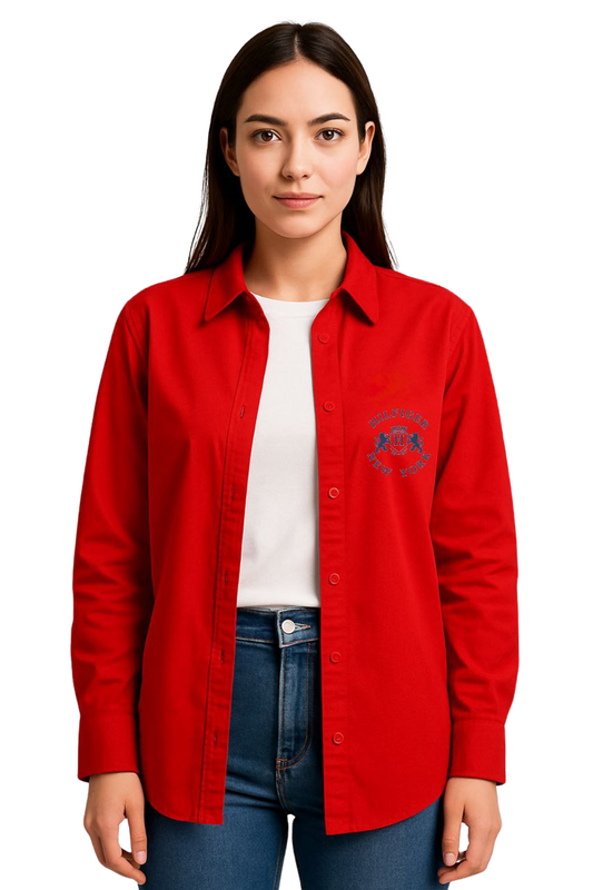 Tommy Hilfiger Long Sleeve Shirt with Gold Foil Logo