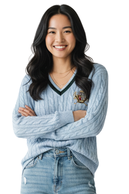 Ralph Lauren Cable-Knit V-Neck Sweater / #00150