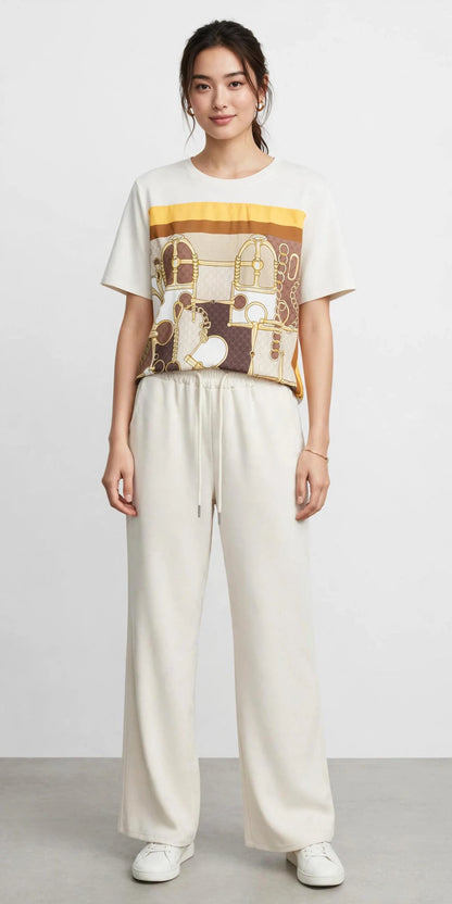Hermès Equestrian Print Co-Ord Set #00302