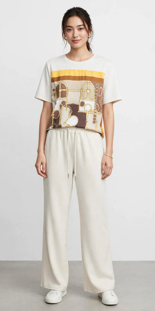 Hermès Equestrian Print Co-Ord Set #00302