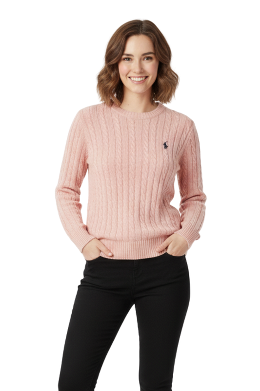 Ralph Lauren Cable-Knit Crewneck Sweater / #00153