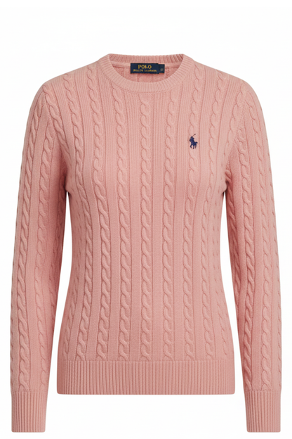 Ralph Lauren Cable-Knit Crewneck Sweater / #00153