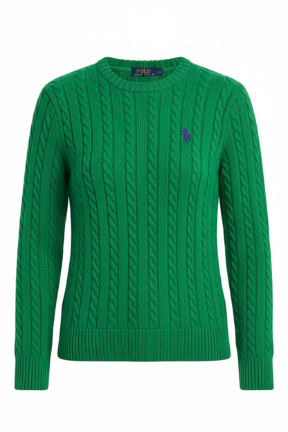 Ralph Lauren Cable-Knit Crewneck Sweater / #00153