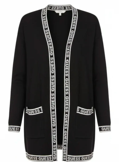 GUESS Women’s Logo-Trim Open Front Cardigan #00218
