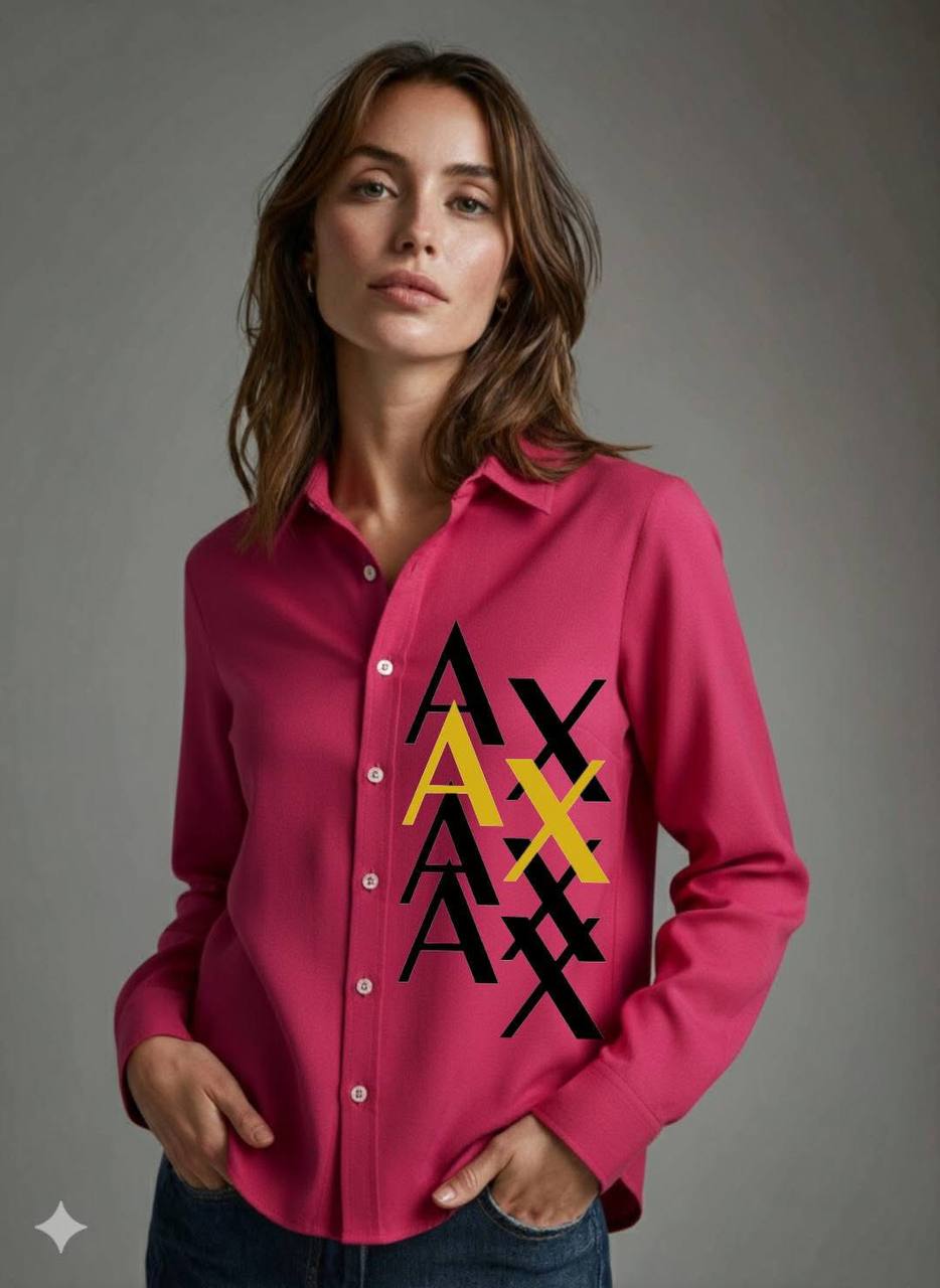 Armani Exchange Multi-Logo Shirt/ #00166