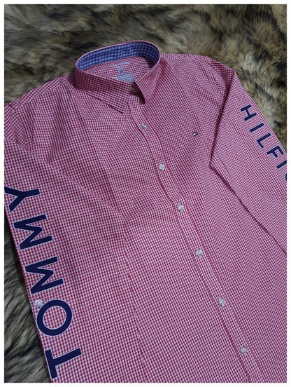 Tommy Hilfiger Striped Cotton Long Sleeve Shirt/ #0059