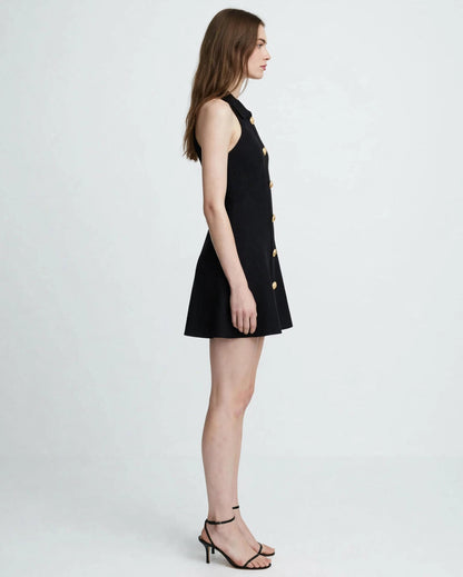 Chanel Sleeveless Button-Front Mini Dress #00308