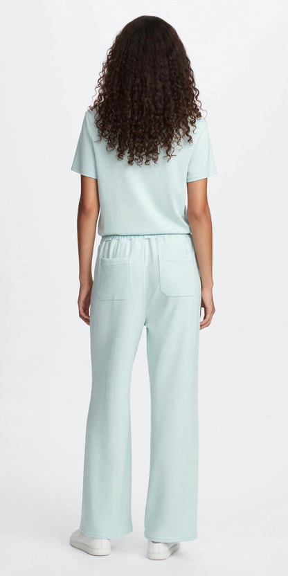 Christine Dior Monogram Square Print T-Shirt & Wide-Leg Pants Set #00303