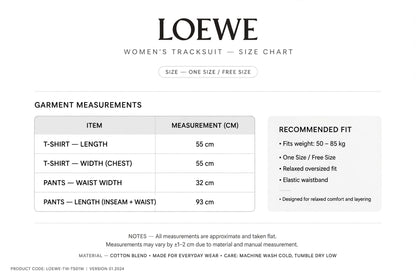 LOEWE Anagram Green T-Shirt & Jogger Pants Set - One Size #00301