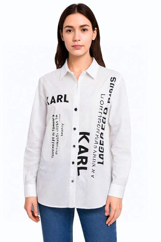 Karl Lagerfeld Paris Graphic Logo Shirt
