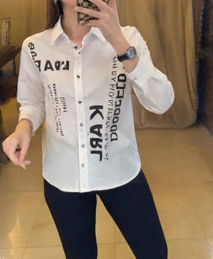 Karl Lagerfeld Paris Graphic Logo Shirt