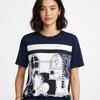 Hermès Equestrian Print Co-Ord Set #00302