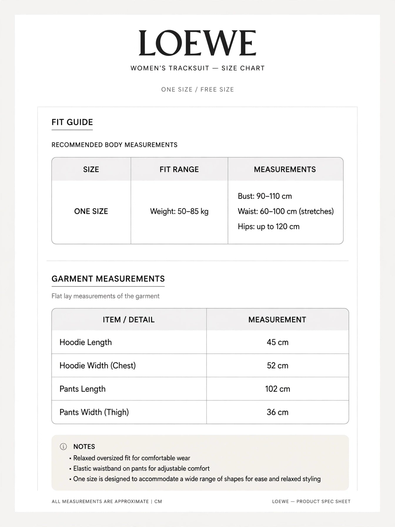 LOEWE Anagram Women's Cropped Hoodie & Wide-Leg Tracksuit Set #00300