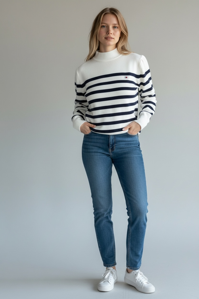 Tommy Hilfiger Women’s Striped Sweater/ #00170