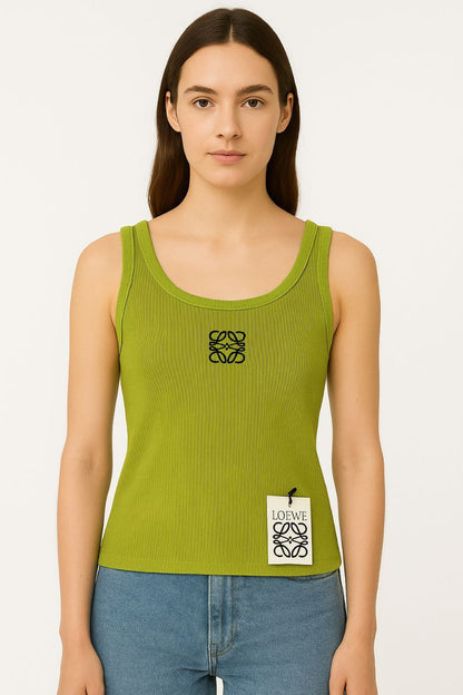 LOEWE Ribbed Cotton Tank Top