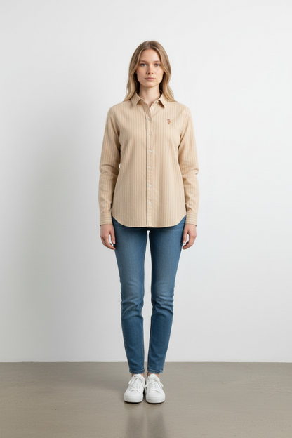 POLO Striped Button-Up Chemise/ #0021