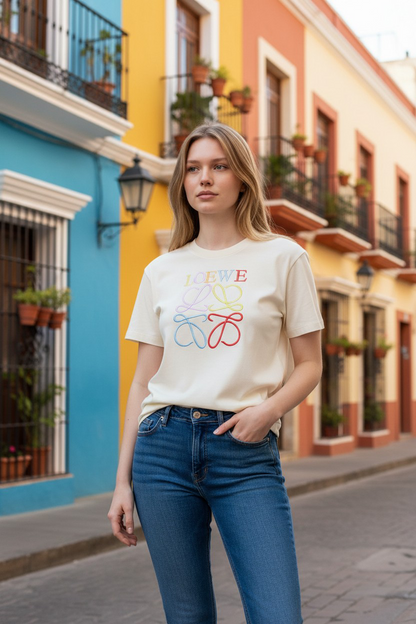 Loewe Signature Logo Short Sleeve T-Shirt #00231