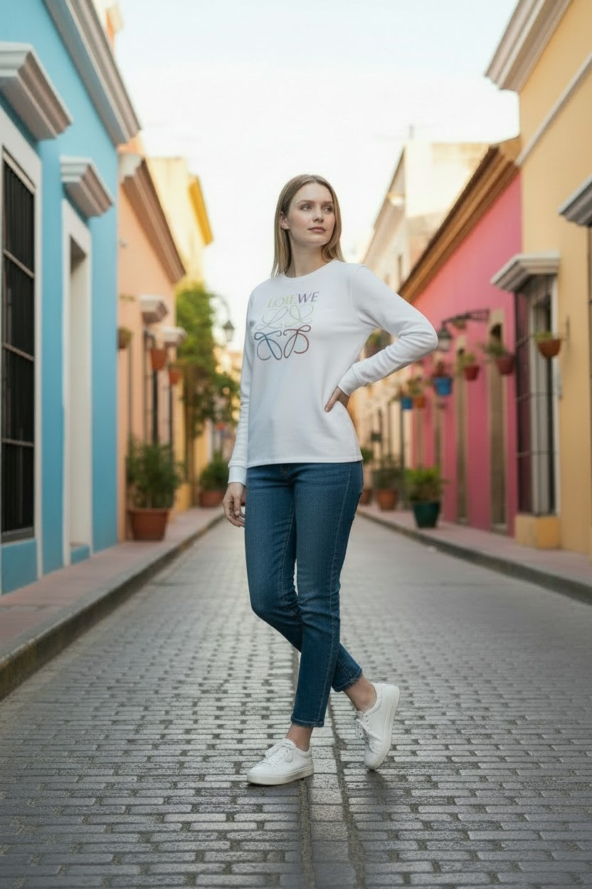 Loewe Signature Anagram Long Sleeve T-Shirt #00230