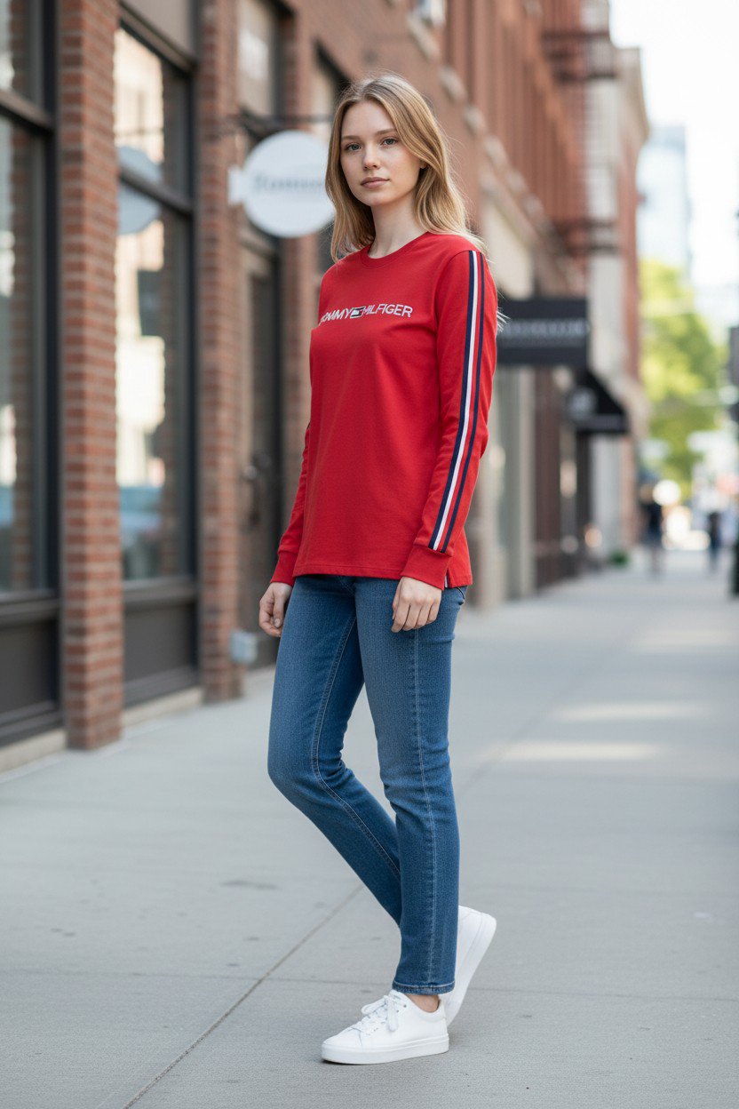 Tommy Hilfiger Embroidered Logo Sweatshirt-#00239
