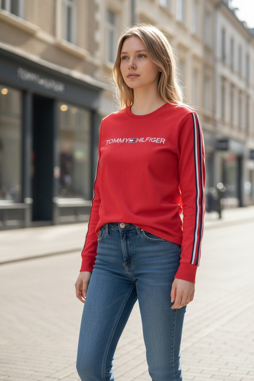 Tommy Hilfiger Embroidered Logo Sweatshirt-#00239