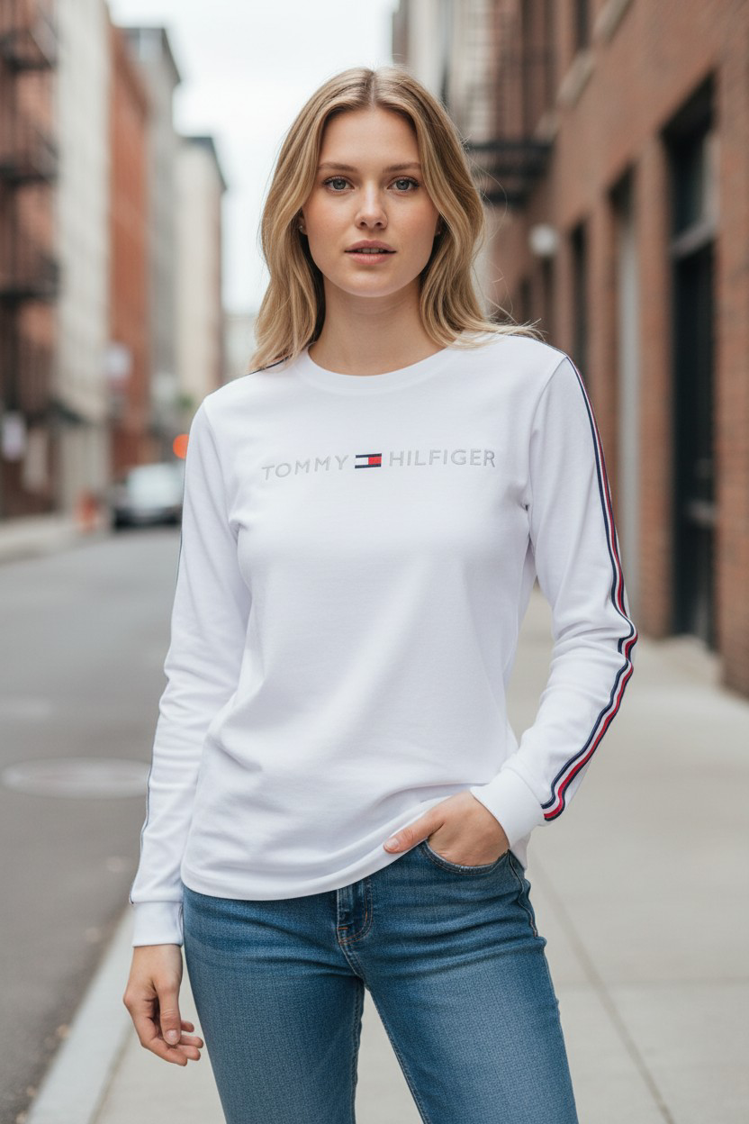 Tommy Hilfiger Embroidered Logo Sweatshirt-#00239