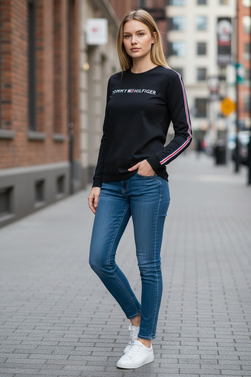 Tommy Hilfiger Embroidered Logo Sweatshirt-#00239