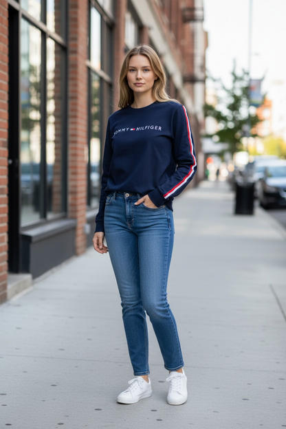 Tommy Hilfiger Embroidered Logo Sweatshirt-#00239