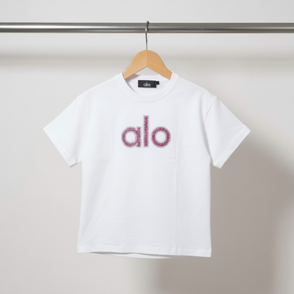 Alo Signature Logo T-Shirt -#00258