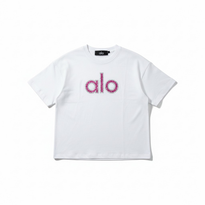 Alo Signature Logo T-Shirt -#00258