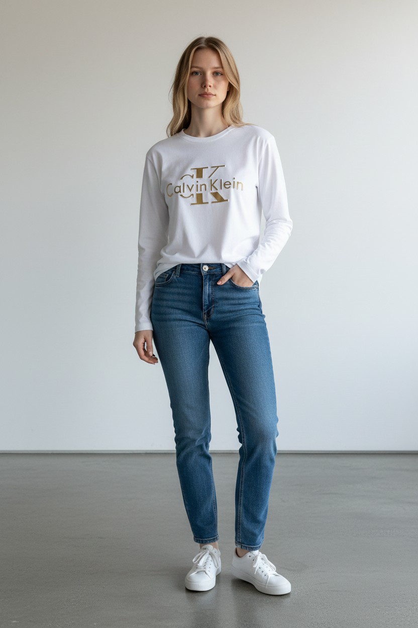 Calvin Klein 3D Logo Longline Premium t-shirt #00261