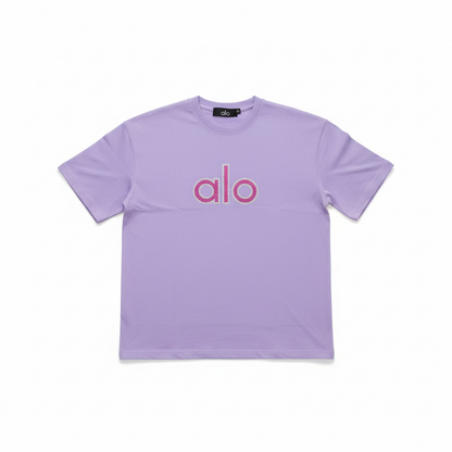 Alo Signature Logo T-Shirt -#00258