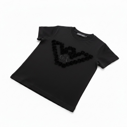 GA Kids Floral Logo T-Shirt-#00263