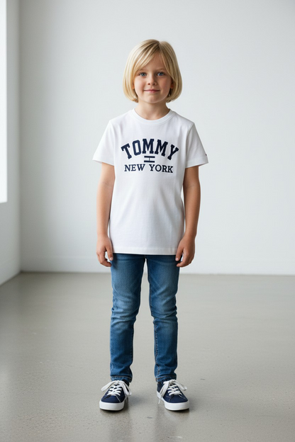 Tommy Hilfiger Kids Classic Logo T-Shirt-#00266
