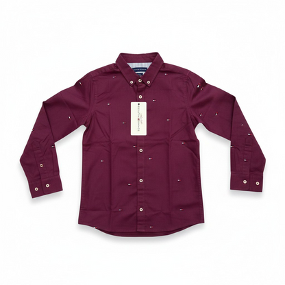 Tommy Hilfiger Kids Signature Logo Shirt – #00271