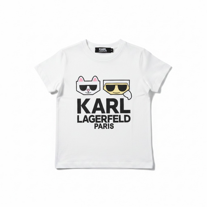 Kids Karl Logo Summer black T-Shirt – Short Sleeve-#00257