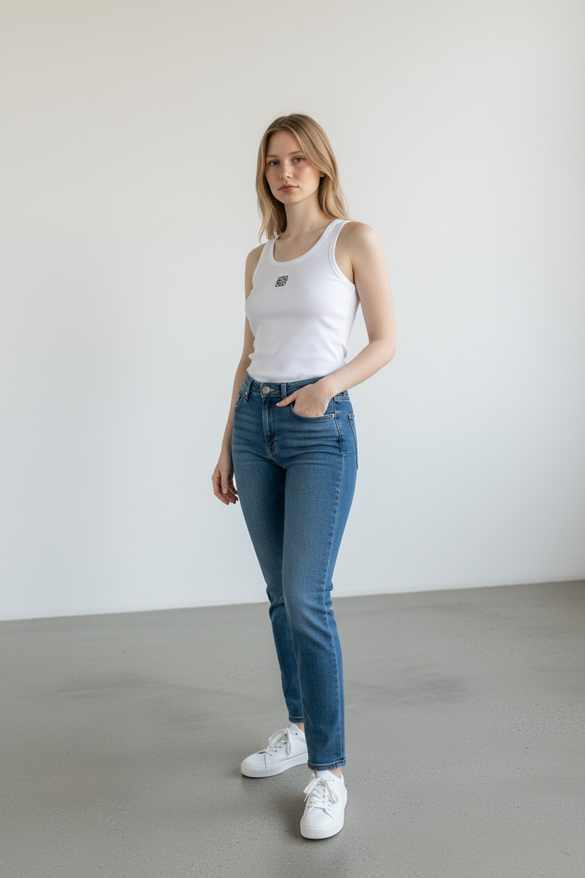 LOEWE Ribbed Cotton Tank Top/ #0010