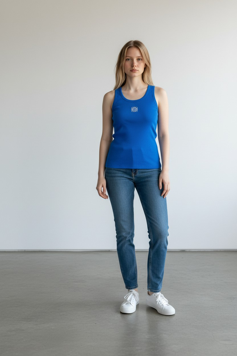 LOEWE Ribbed Cotton Tank Top/ #0010