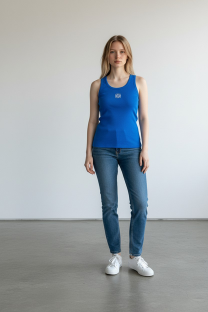 LOEWE Ribbed Cotton Tank Top/ #0010
