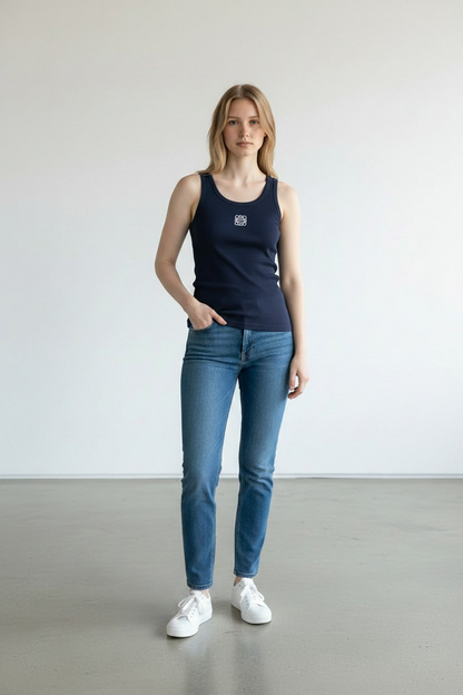 LOEWE Ribbed Cotton Tank Top/ #0010