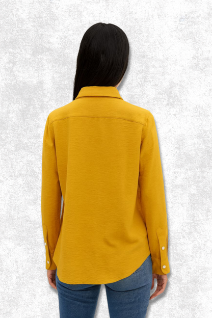 Tommy Hilfiger Mustard Yellow Button- Up Shirt