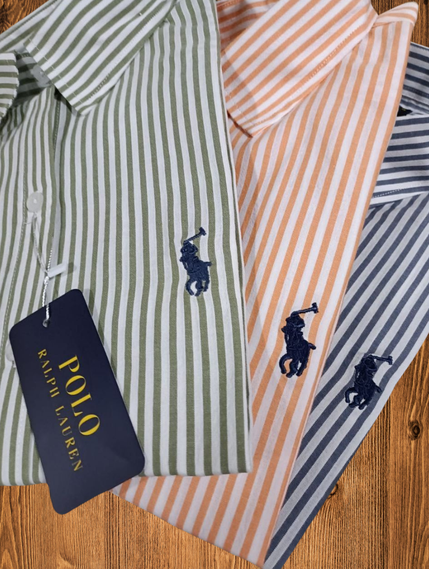 Polo Classic Striped Cotton Oxford Shirt