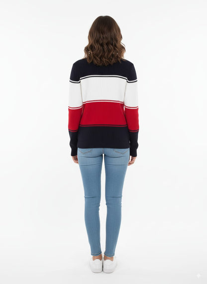Tommy Hilfiger  Color-Block Crewneck Sweater/ #0087