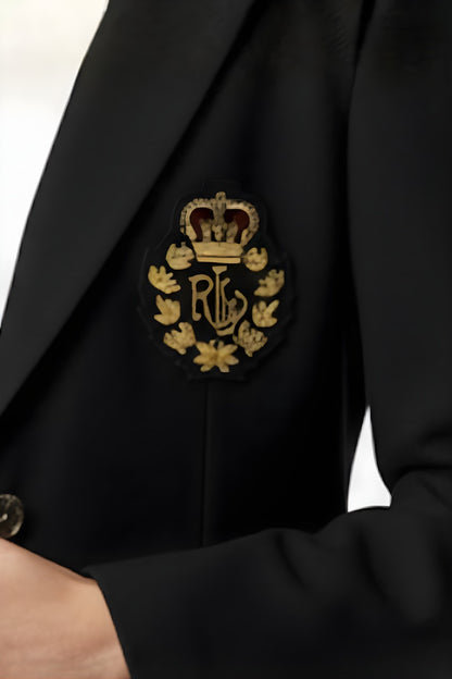 RalphLauren Winter Crest-Embroidered Blazer/ #00198