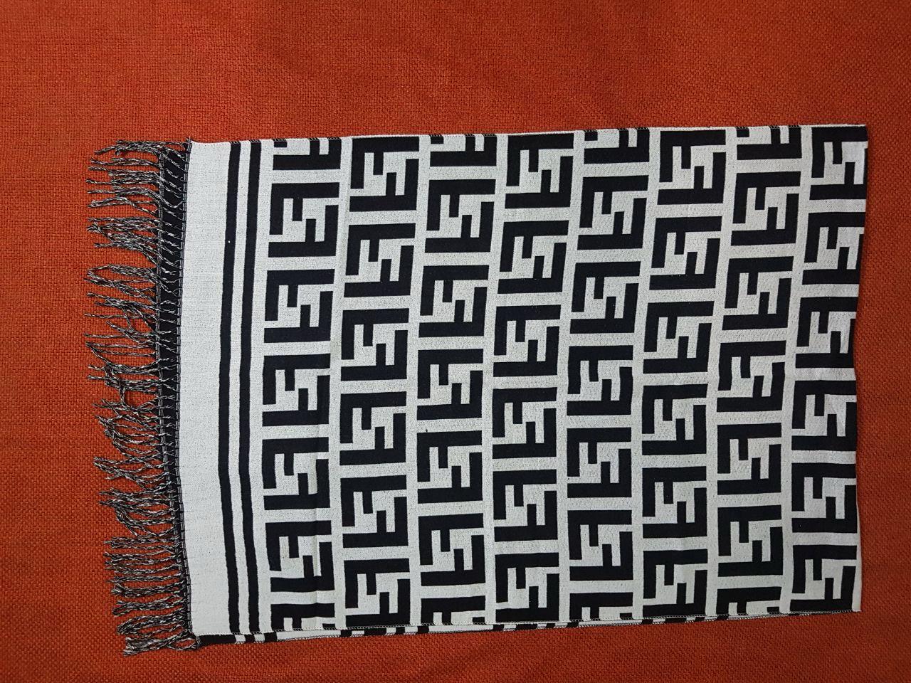 Authentic Fendi FF Logo Wool & Silk Blend Poncho