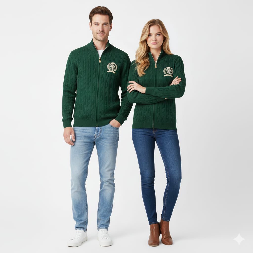 Tommy Hilfiger Premium Cable Knit Zip Jacket #00217