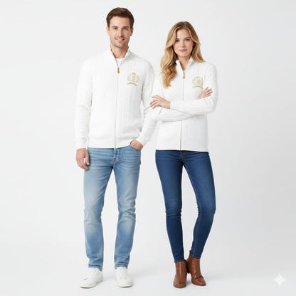 Tommy Hilfiger Premium Cable Knit Zip Jacket #00217