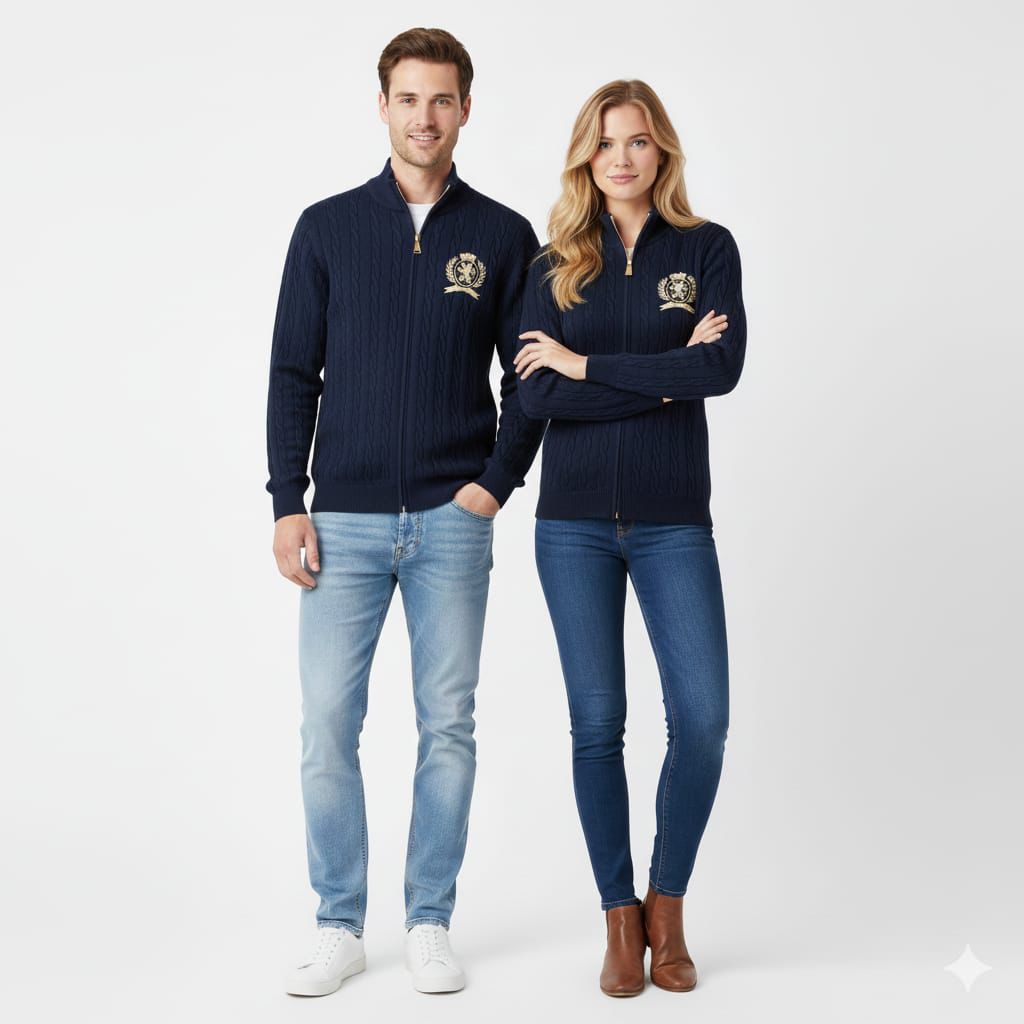 Tommy Hilfiger Premium Cable Knit Zip Jacket #00217