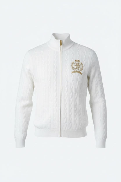 Tommy Hilfiger Premium Cable Knit Zip Jacket #00217
