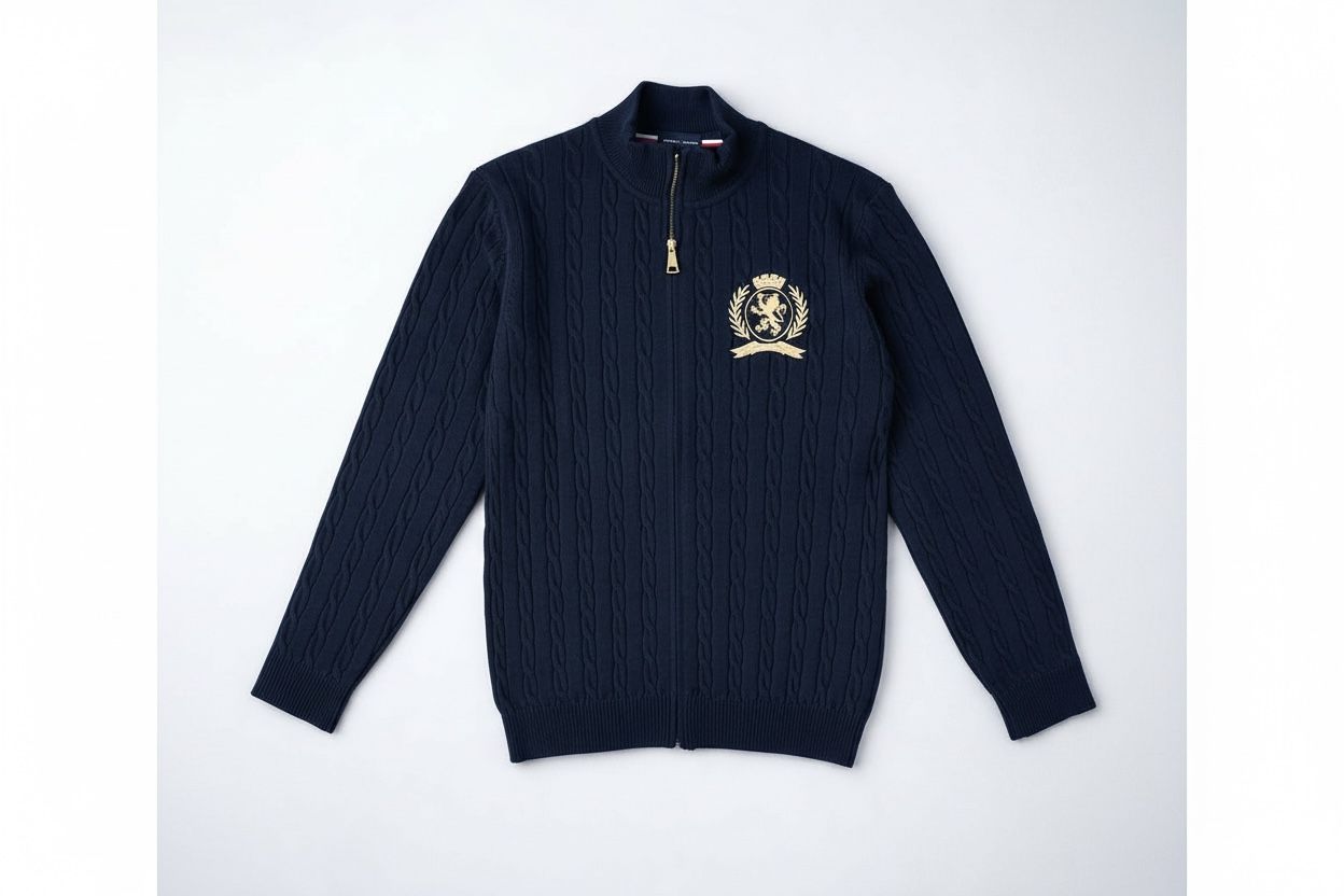 Tommy Hilfiger Premium Cable Knit Zip Jacket #00217